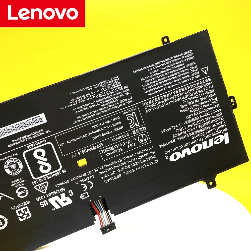Новый оригинальный аккумулятор для ноутбука Lenovo YOGA 4 PRO 900 900-13ISK 900-IFI 900-ISE 5B10H43261