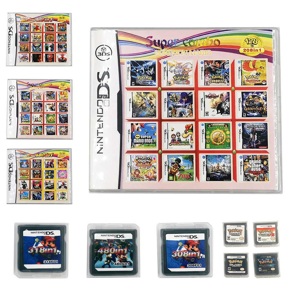 Игровая карта Pokemon Nds игровая NDS с 3ds N64 DS 3DS NDSi DSi NDSL новая Lite Карта|Коллекционные