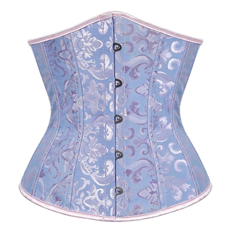 

Sexy Corset Underbust Printing Bustiers Slimming Belt Body Shaper Up Boned Overbust Waist Women Costumes Black Plus Size XS-6XL