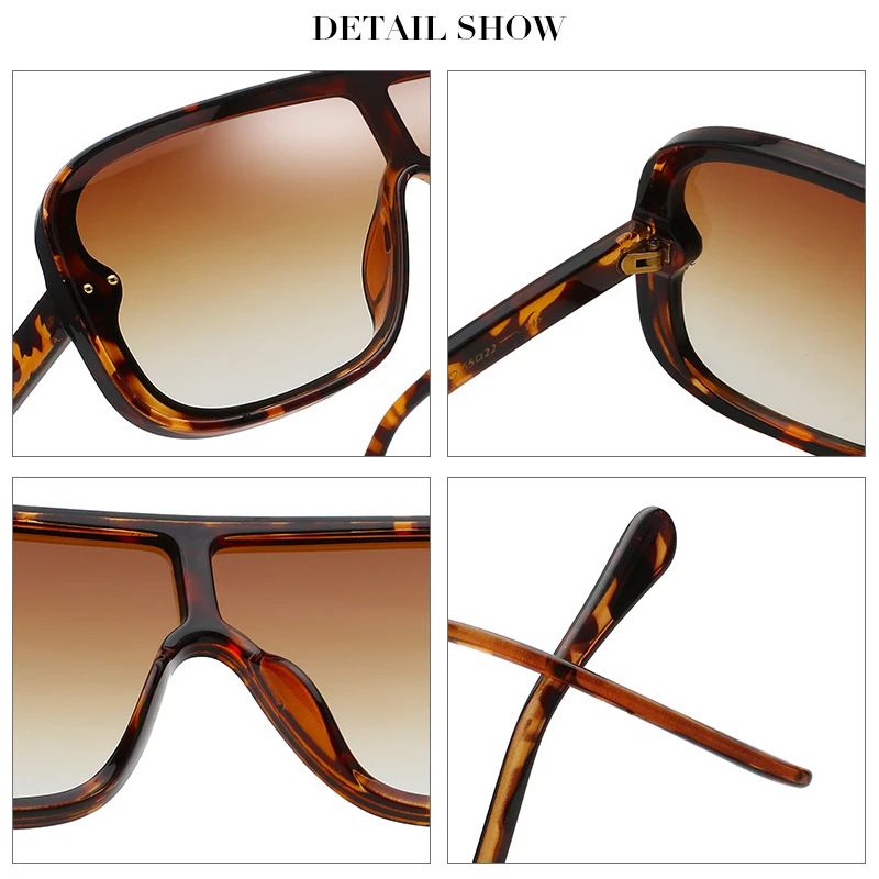 Max Glasiz новинка плоская подошва большие солнцезащитные очки для мужчин унисекс