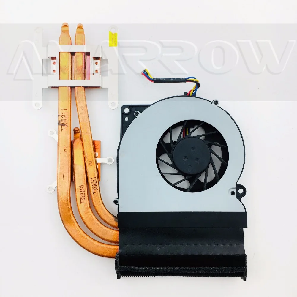 HEATSINK AND FAN Охлаждающий вентилятор для ноутбука, кулер для процессора asus N61 N61J N61JV N61VG, вентилятор для процессора GXA0101, улучшенный - Цвет: HEATSINK AND FAN