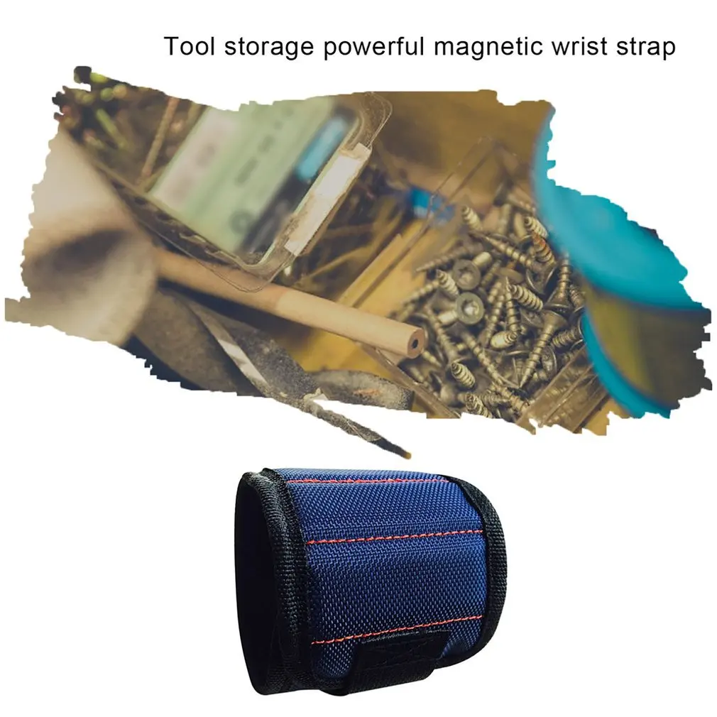 

Multifunction Wristband Toolkit Belt with Strong Magnets for Holding Screws Nails Drill Bits Wrist Bracelet