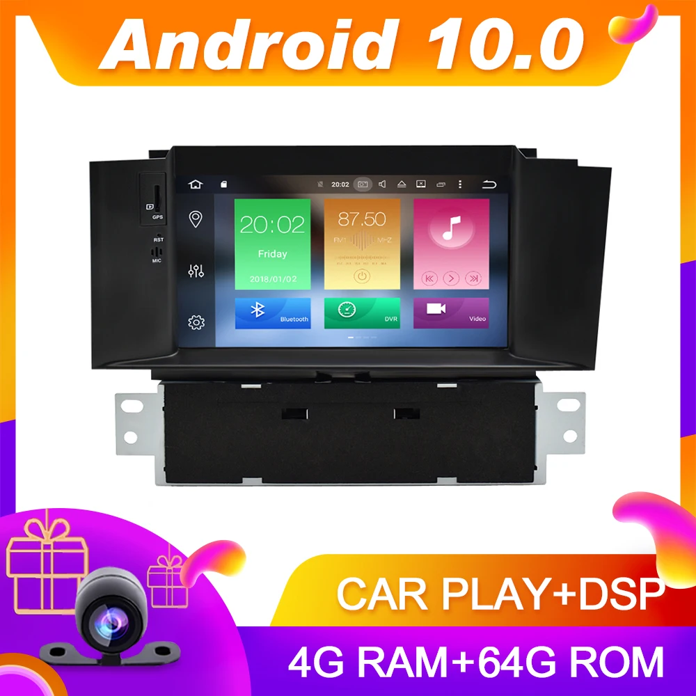 Android 10 0 автомобильный DVD плеер GPS ГЛОНАСС навигация для Citroen C4L/DS4 Авто Wifi Радио
