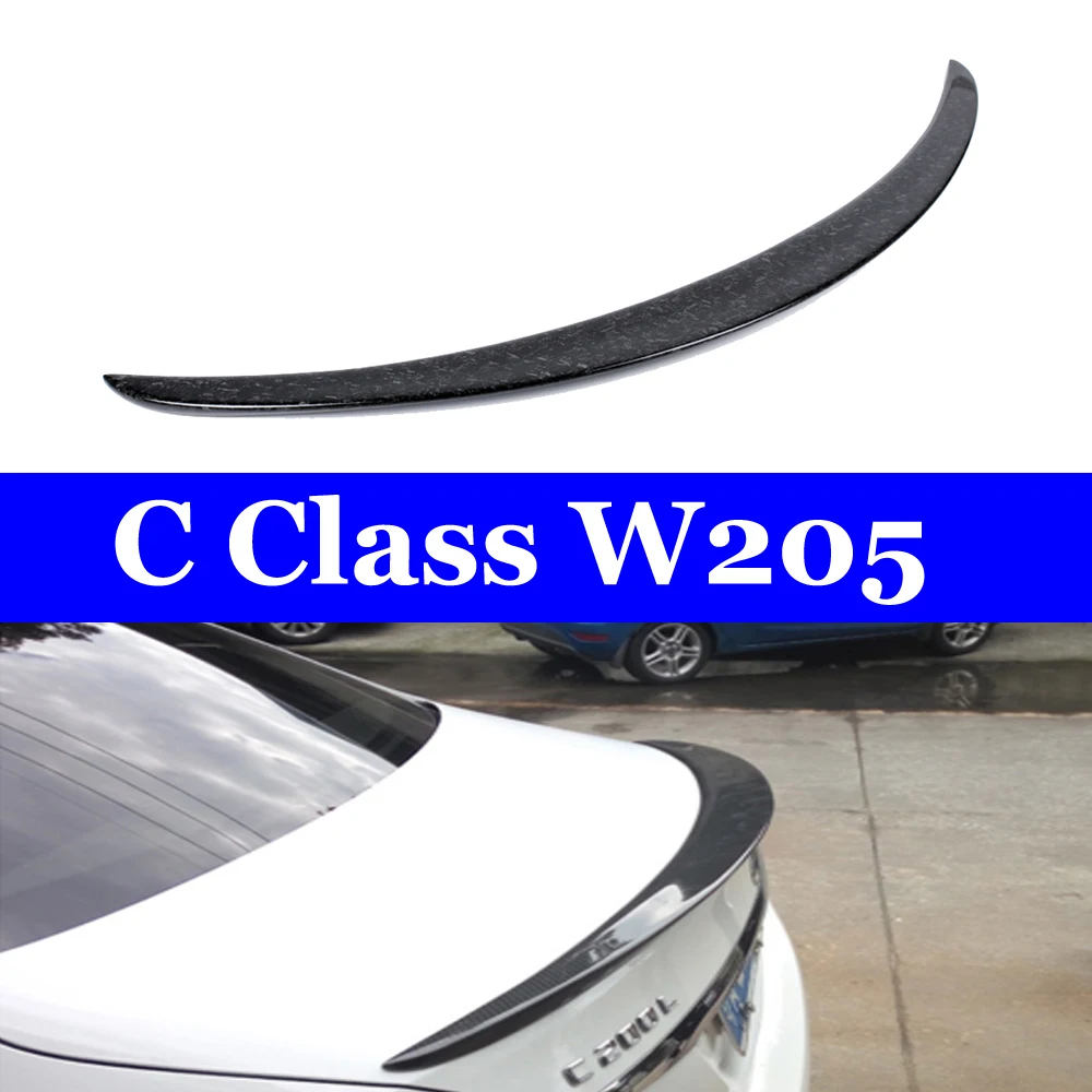 Авто задний багажник кованый карбоновый спойлер заднего крыла для Mercedes W205 купе 2