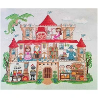 mythical building patterns counted cross stitch 11ct 14ct 18ct diy chinese cross stitch kits embroidery needlework sets