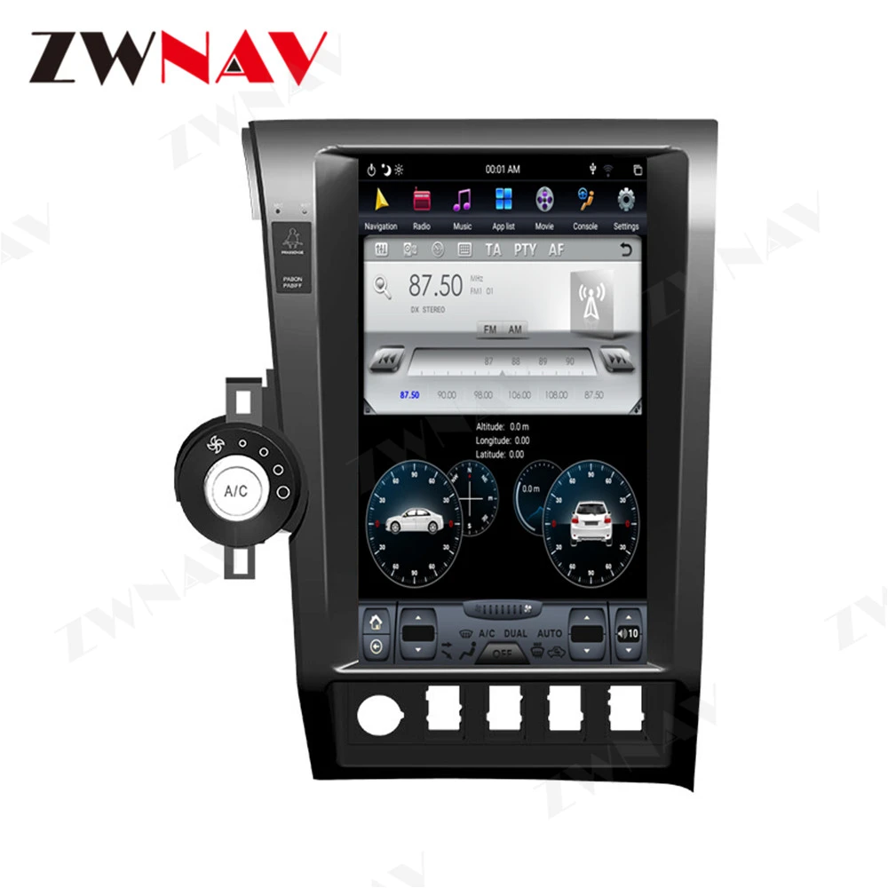 

Tesla Style Big Screen Android 9.0 Car Multimedia Player For Toyota Tundra Sequoia 2007-2013 GPS Audio Radio stereo BT head unit