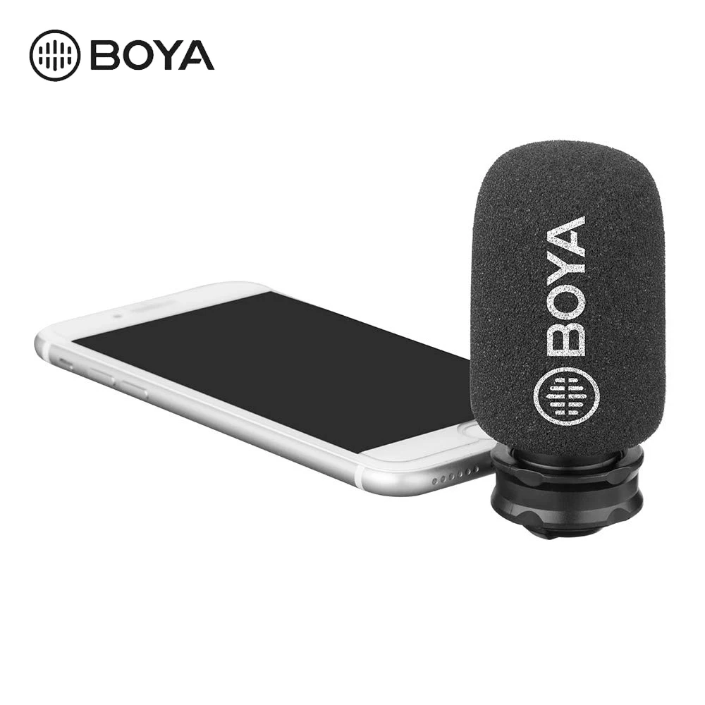 BOYA BY-A7H TRRS кардиоидный мини-пистолет форма направленного микрофона для