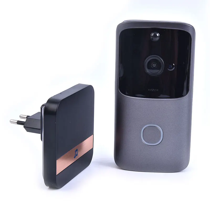 Беспроводной WiFi видео дверной звонок смарт-домофон безопасности 720P камера звонок