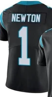 custom embroidery for men women kid youth cam newton white black teal american football jersey