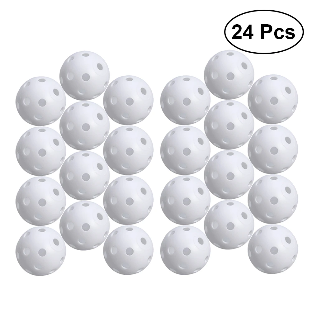 S Hollow Golf Practice Training Sports Balls (white)