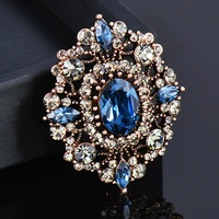 kioozol luxury rhinestone flower brooch micro inlaid cz brooch for women vintage jewelry accessories gifts 2021 trend 144 kb2