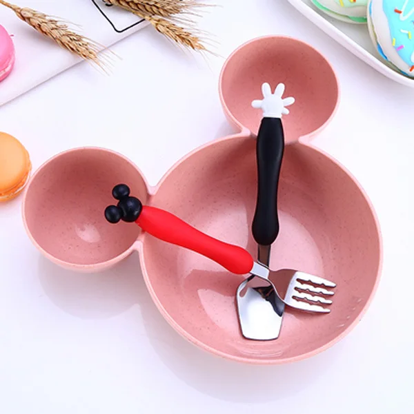 Детская мультяшная миска посуда Ланч бокс детская для кормления риса младенцев