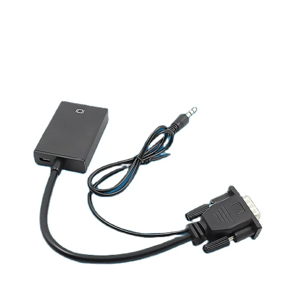 VGA папа-HDMI-совместимый адаптер конвертер с 3 5 мм аудио вход кабель для PS4 HDTV ПК