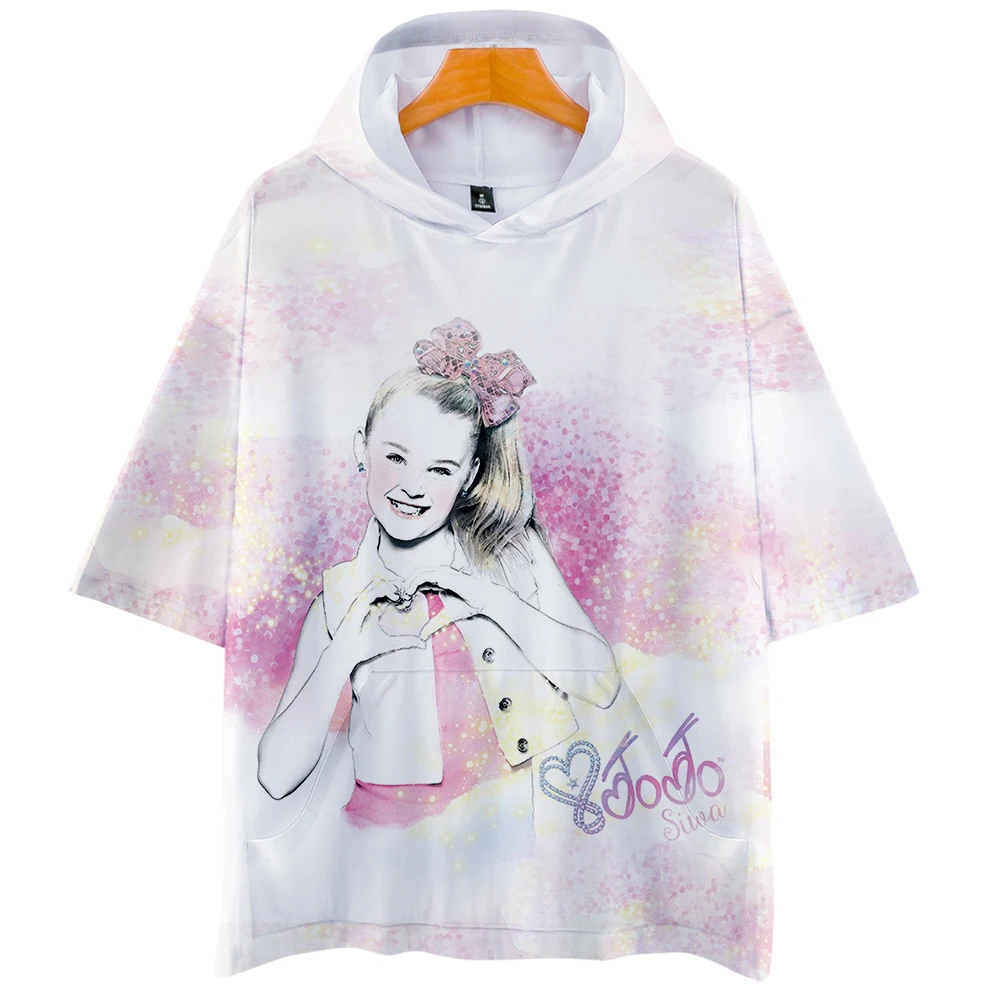 Popular 3D T Shirts JOJO SIWA Hooded Tees Men Women Tops Fashion Short Sleeve Hip Hop t-shirt Casual Girl's Cool Summer T-Shirt