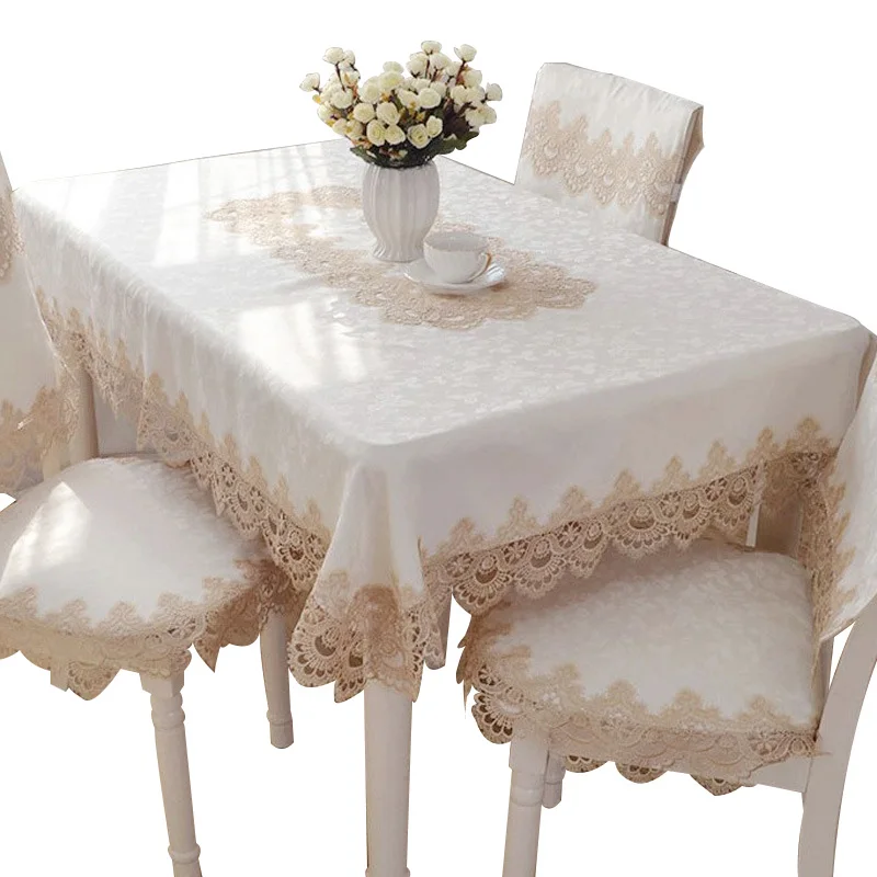 

New European lace tablecloth rectangular round square coffee table cover home decor towel textile dining table runner cloth