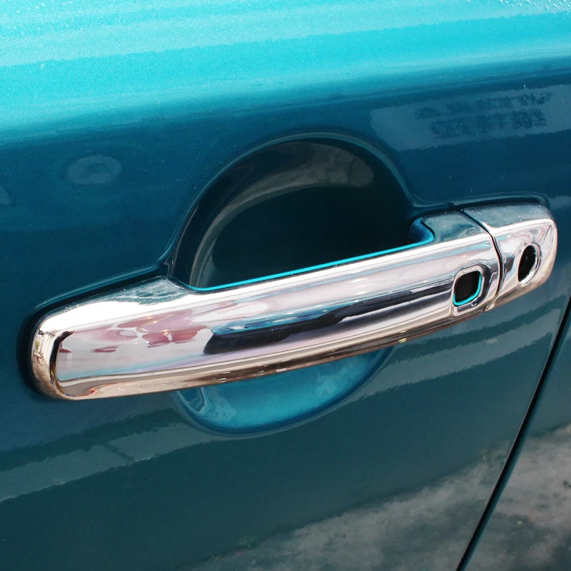 

For Suzuki Vitara 2015 2016 2017 2018 Chrome Car Door Handles Cover Trim Side Door Handle Cover with Smart HolesCar Accessories