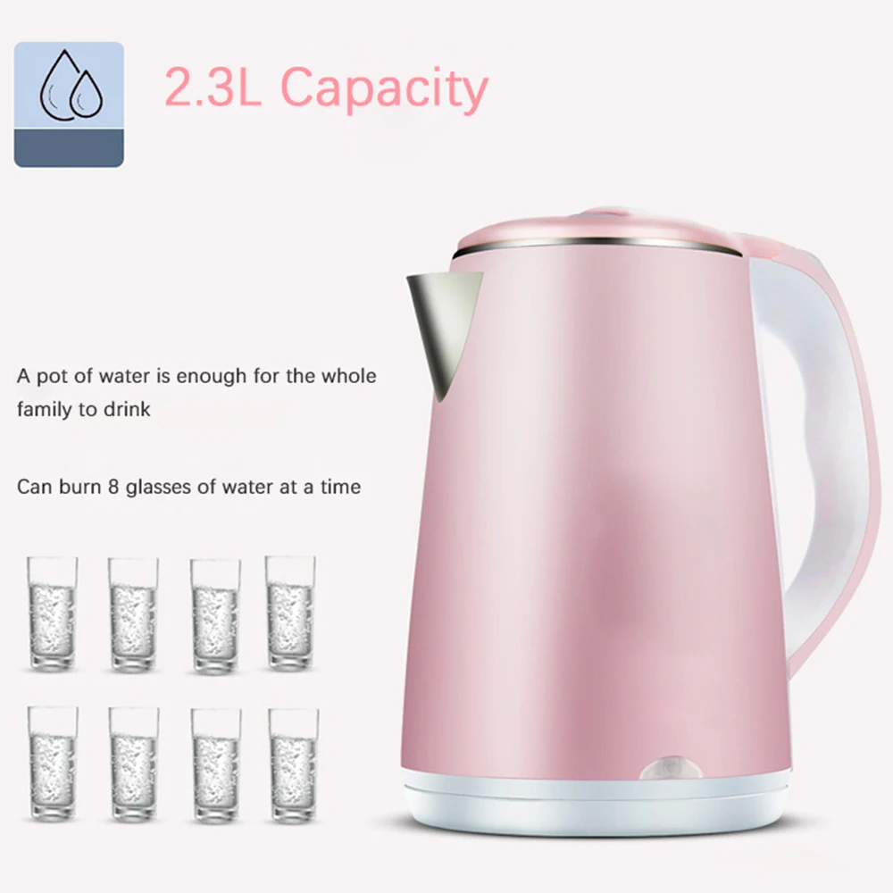 Электрический чайник с горячей изоляцией быстрый бойлер для дома путешествий