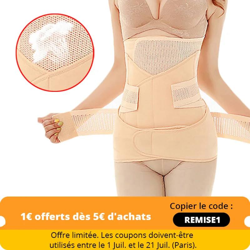 3in1 живота таз послеродовой пояс для тела Восстановление тонкий после родов талии