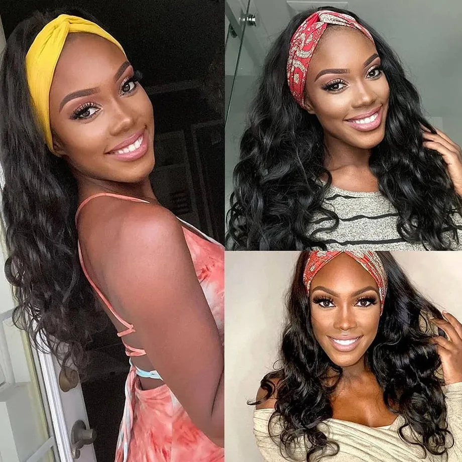 Объемная волна лента для волос человеческие волосы бесклеевой манекен шарфа