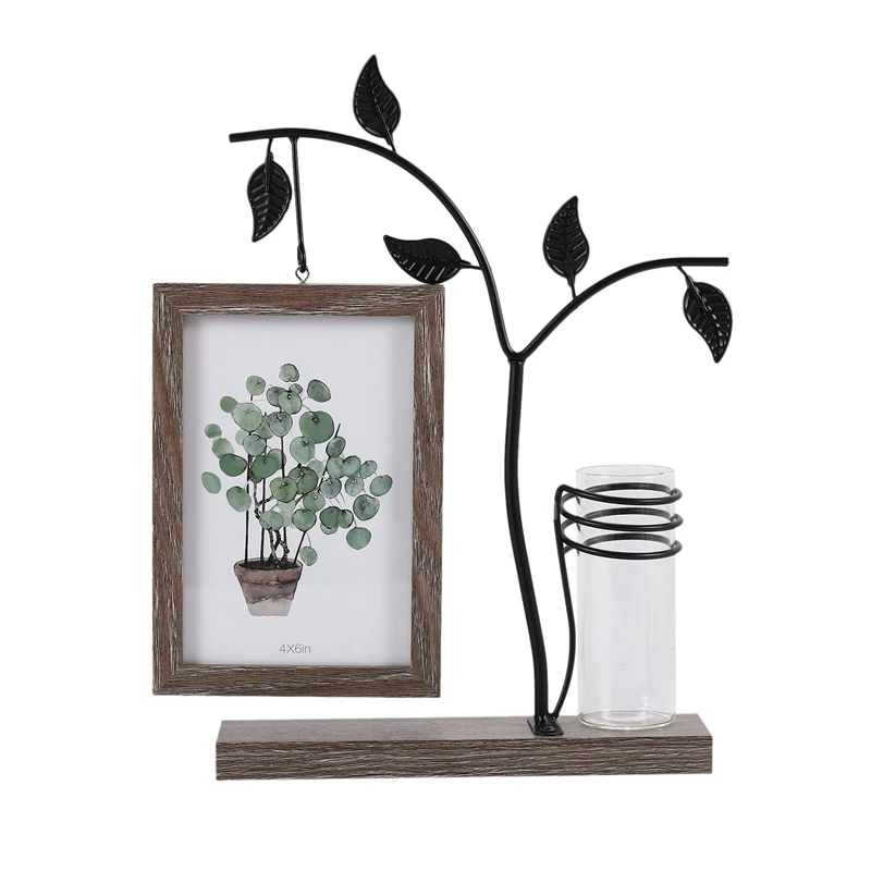 

Особенности с гидропоникой 6-дюймовая подвесная двухсторонняя фоторамка креативная индивидуальная декоративная фоторамка