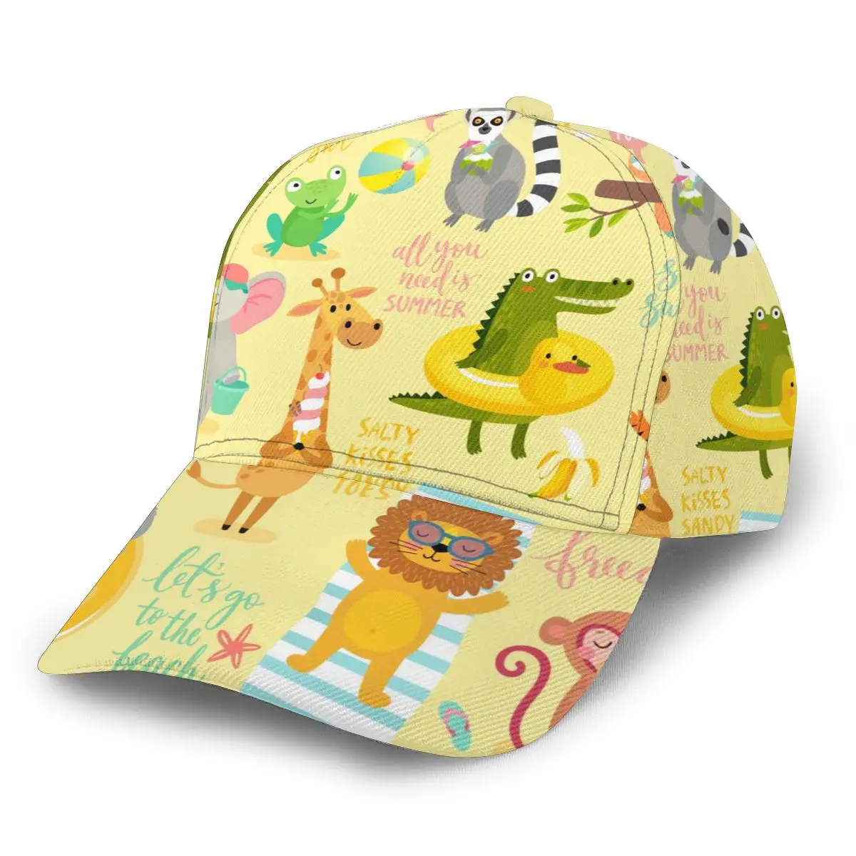 

Beach Animals Cartoon Outdoor Sport Caps Baseball Hat Men Women Visor Cap Baseball Cap Street Hip Hop Caps