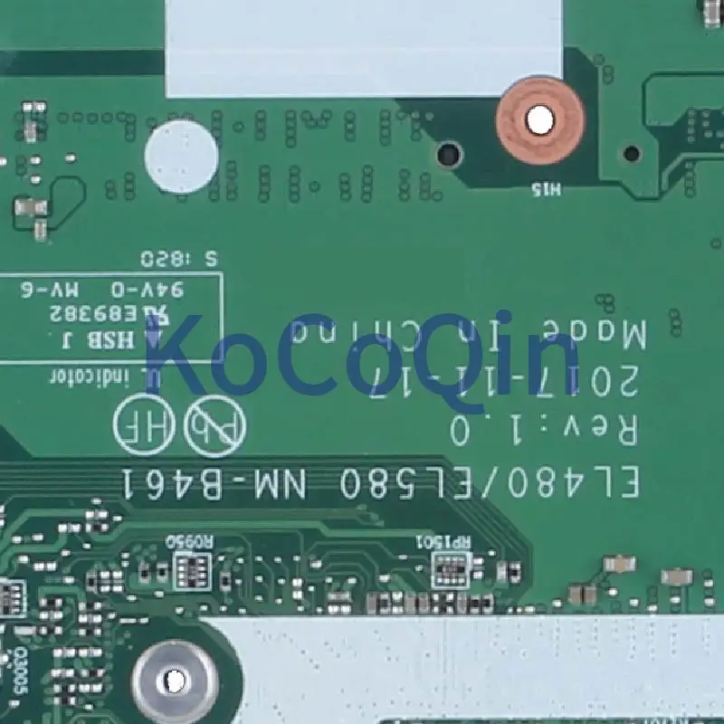 Billig Für LENOVO Thinkpad L480 I7-8550U Notebook Mainboard EL480/EL580 NM-B461 01LW343 SR3L9 DDR4 Laptop Motherboard