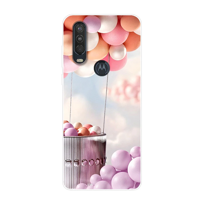 34 Для Motorola One Action чехол 6,3 ''мультяшная мягкая ТПУ Силиконовая задняя крышка для MOTO One Action OneAction чехол для телефона funda One Vision - Цвет: 34