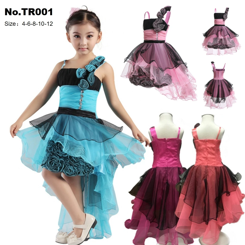 

Free Shipping 2021 New Arrival Kids Dress For Girls 4-12 Year Children Pageant Gown Patchwork Novelty Girl Party Dresses Factory