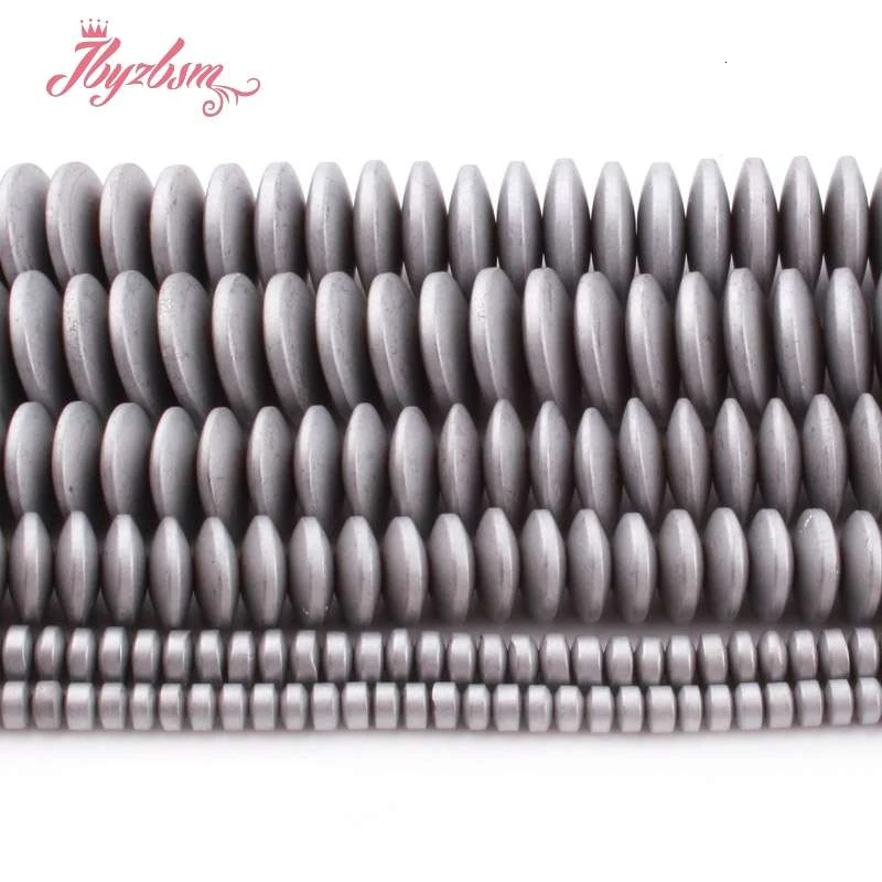 Rondelle серые бусины мороз рыхлый натуральный камень для самостоятельного