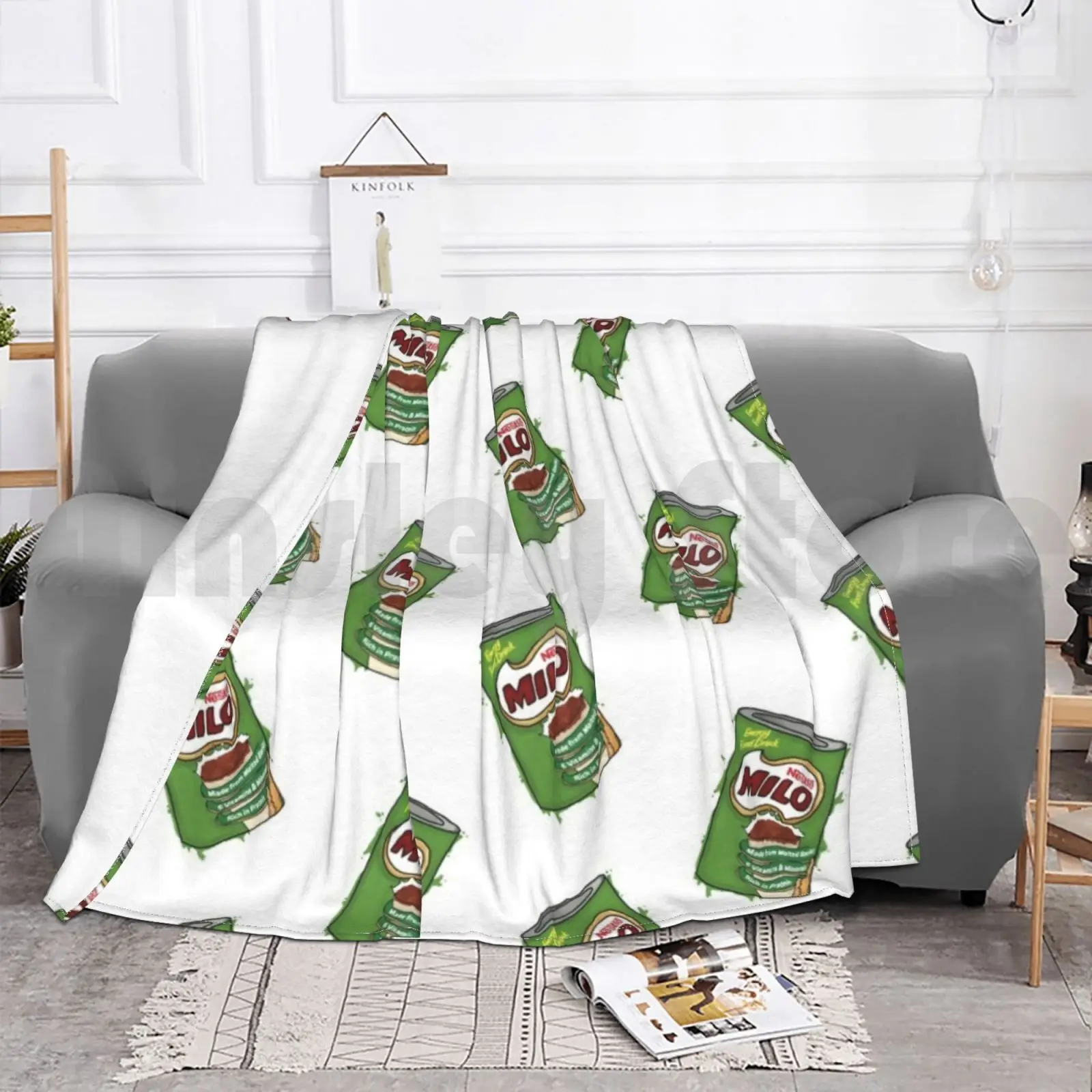 Одеяло The Drink You Eat модное под заказ 2683 Milo Australia молочный коктейль шоколадного