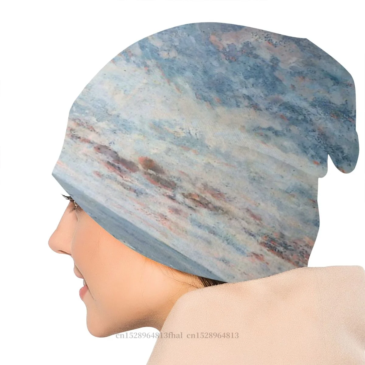 

Bonnet Hats Gustave Courbet Realism Cubists Men Women's Knitted Hat Low Tide At Trouville Winter Warm Cap Skullies Beanies Caps