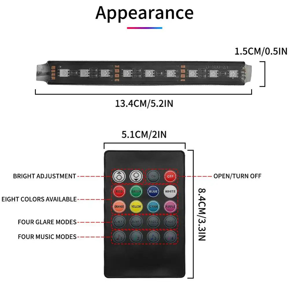 Автомобильный светодиодный внутренний атмосферная лампа Стикеры для Audi Quattro A4 A5