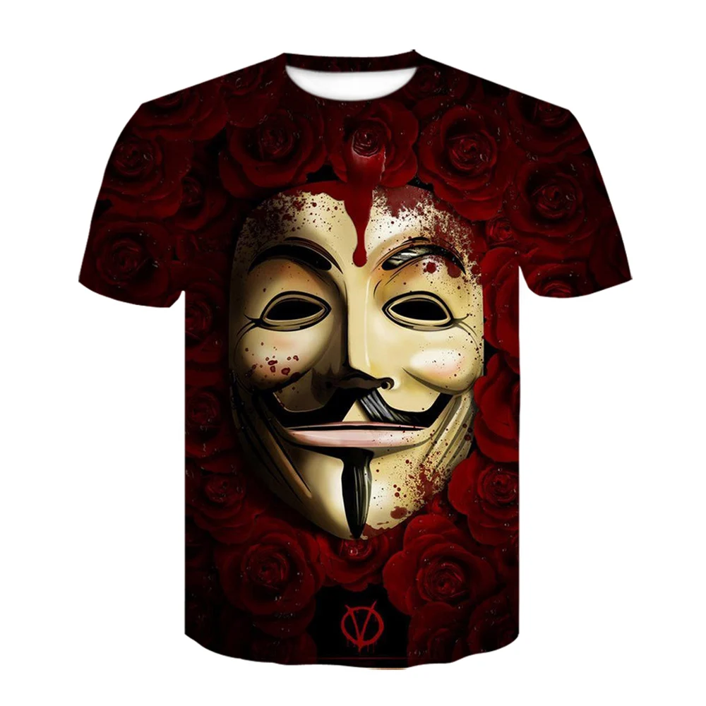 Новинка 2020 крутая забавная футболка для косплея с 3D принтом летние топы коротким