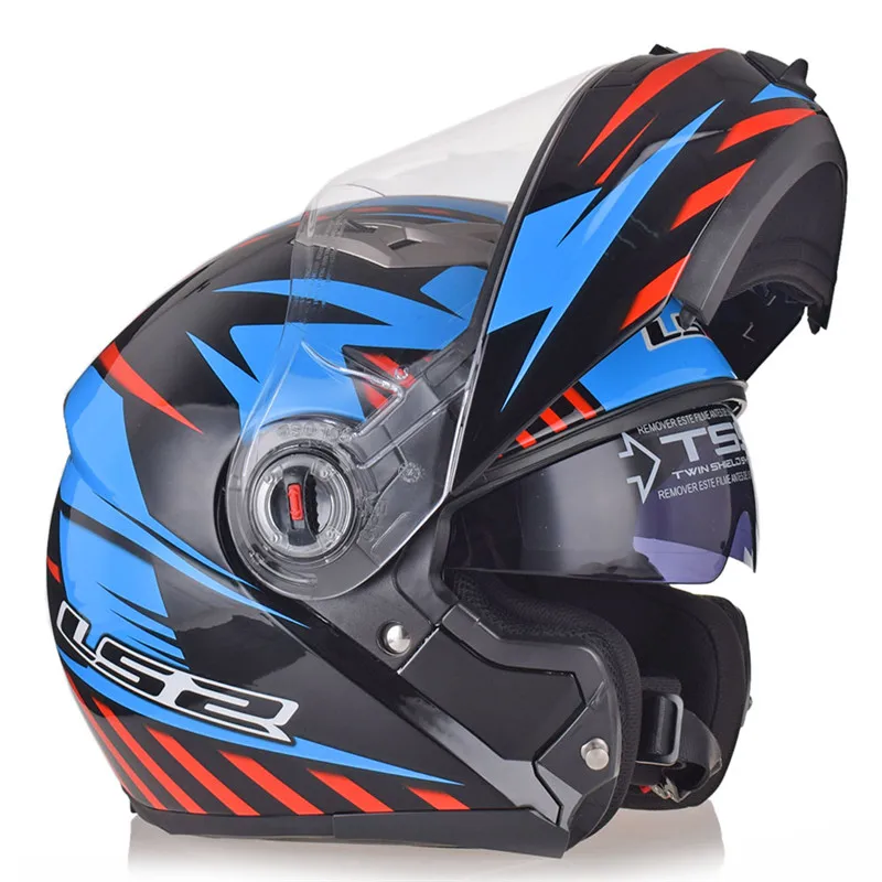 LS2 FF370 мотоциклетный Filp up модульный шлем с полным лицом для гонок Casco Moto Capacetes de