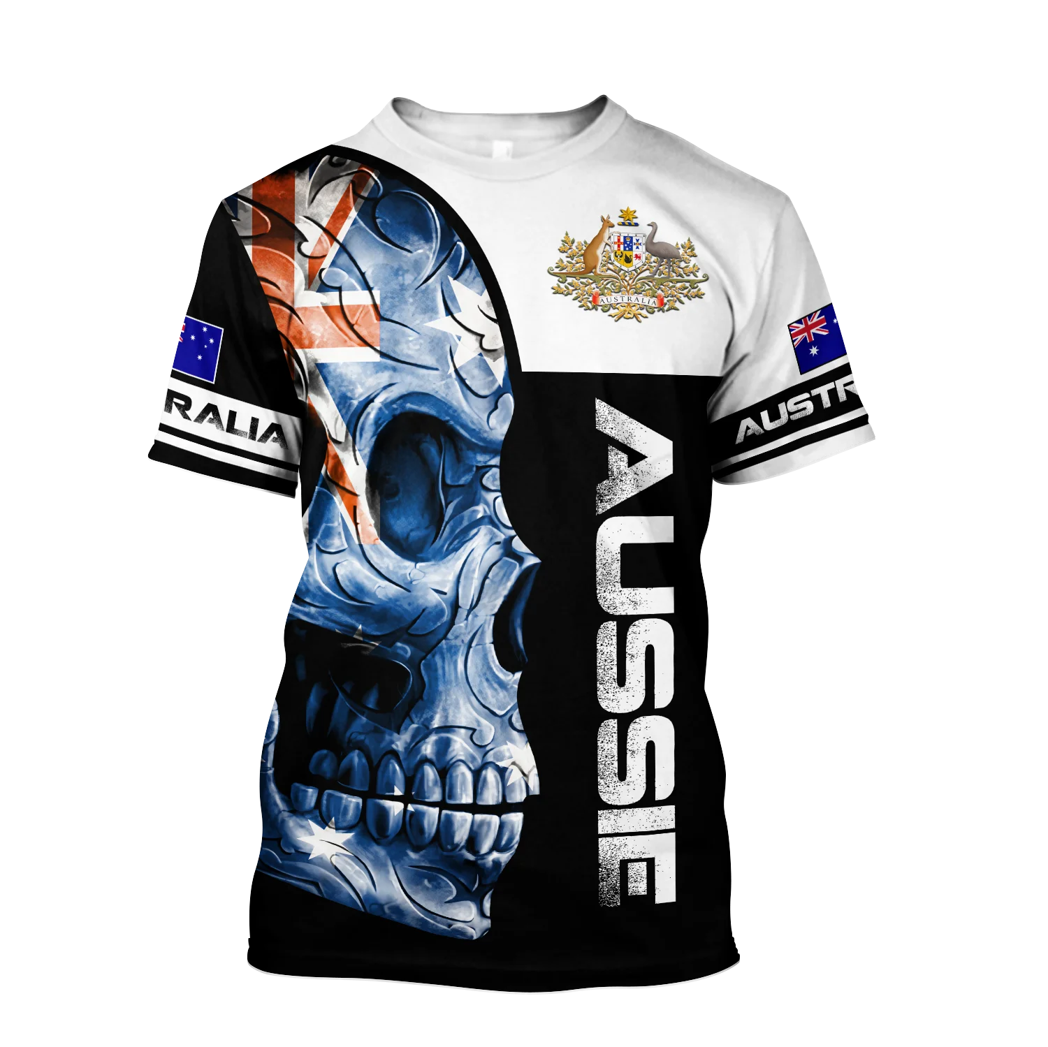 

PLstar Cosmos 3DPrint Aussie US Army Veteran Soldier T-Shirt Shorts Sleeve Casual Unique Funny Harajuku Streetwear Style 1