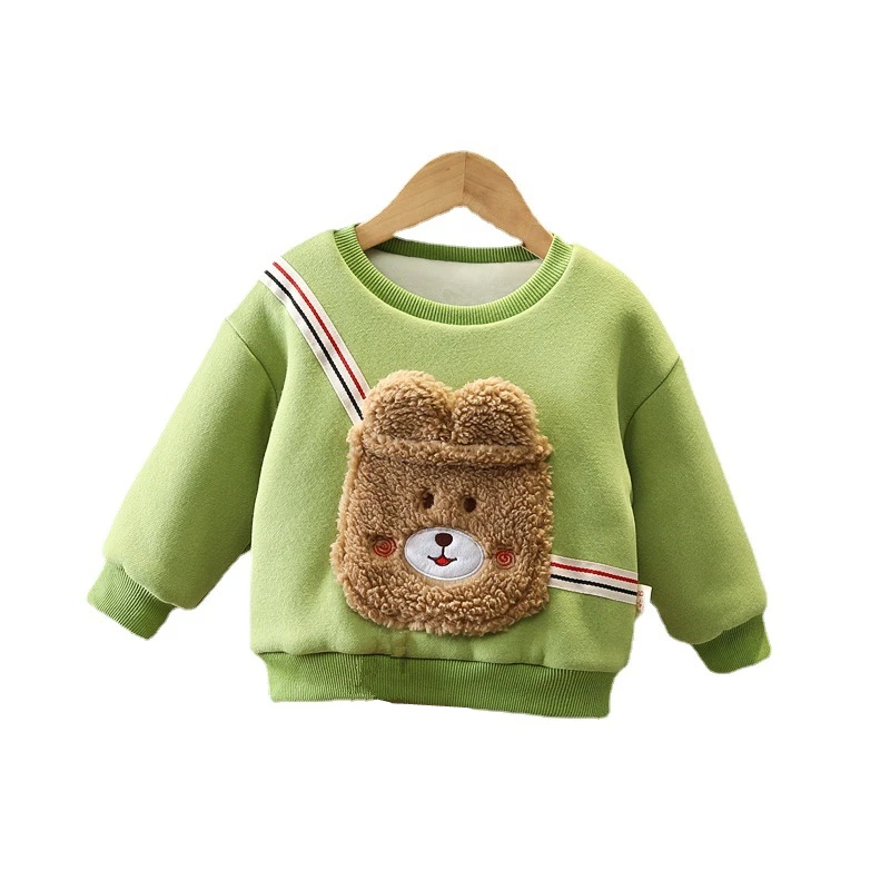 

New Autumn Winter Baby Girl Clothes Children Fashion Thicken T-Shirt Toddler Casual Costume Infant Boys Clothing Kids Sportswear