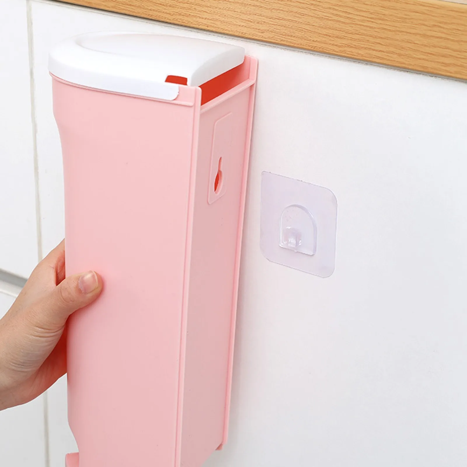 Garbage Bag Storage Box Home Kitchen Bathroom Wall Hanging Plastic Storing Rack Removable Container Household Holder |