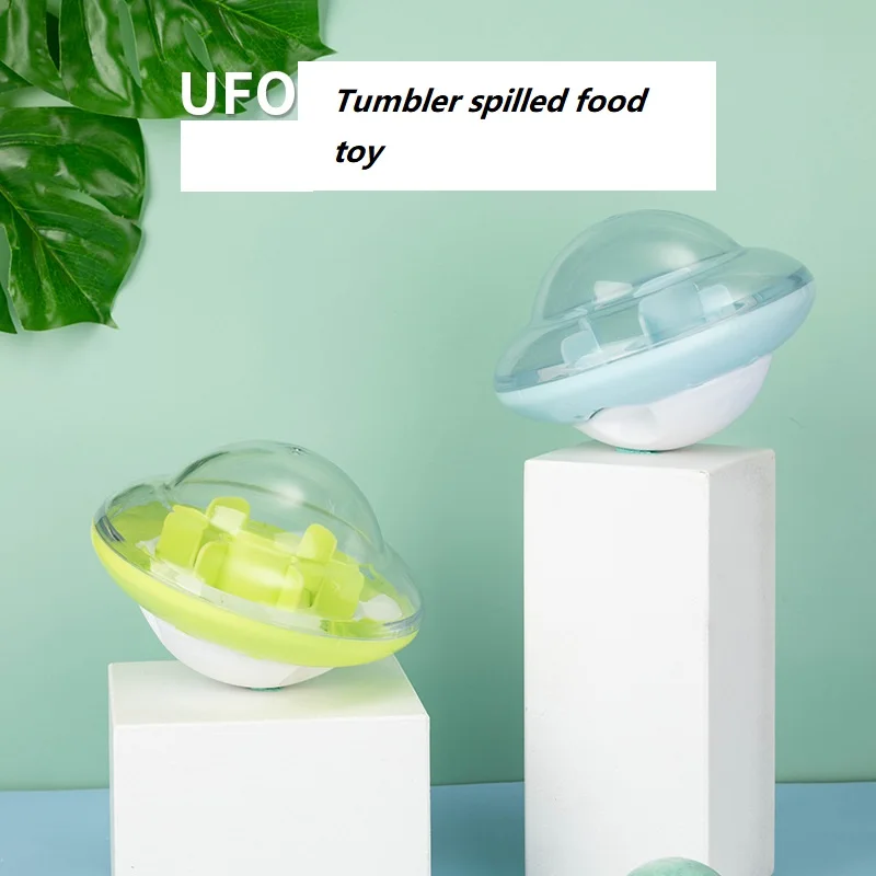 

Pet Tumbler Leaking Ball Toy UFO Slow Food Bowl Dog Leaking Food Puzzle Funny Cat Explosion New Product
