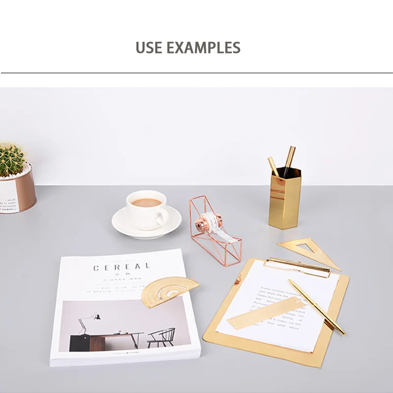 Диспенсер для ленты из розового золота полый органайзер хранения Канцтовары