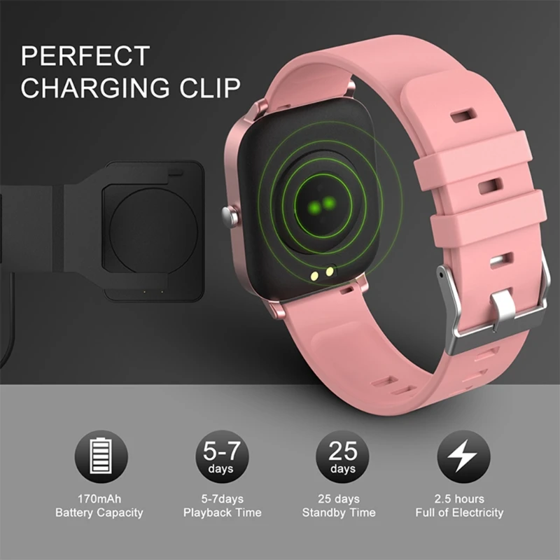 

Smart Watch Men Full Touch Smartwatch Fitness Tracker Blood Pressure Fitness