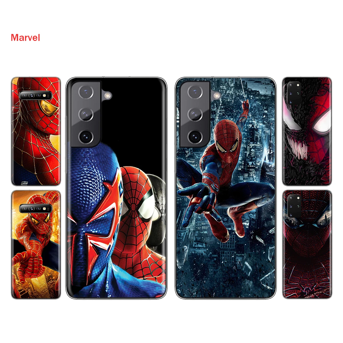 

Silicone Cover Cool Spider Man For Samsung Galaxy S21 S20 FE Ultra S10 S10E Lite S9 S8 S7 S6 Plus Phone Case
