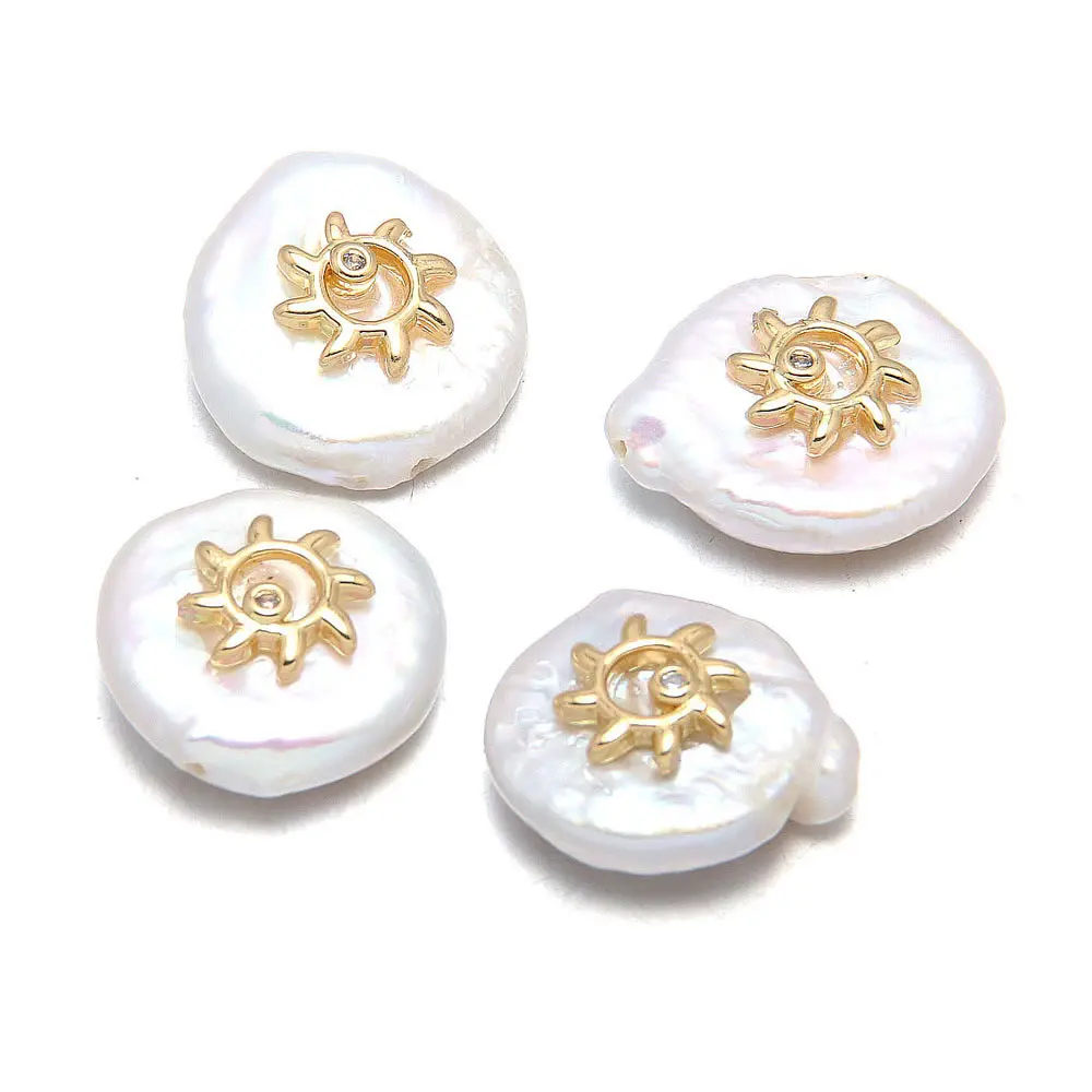 Декоративные подвески из натурального пресноводного жемчуга с бусинами для