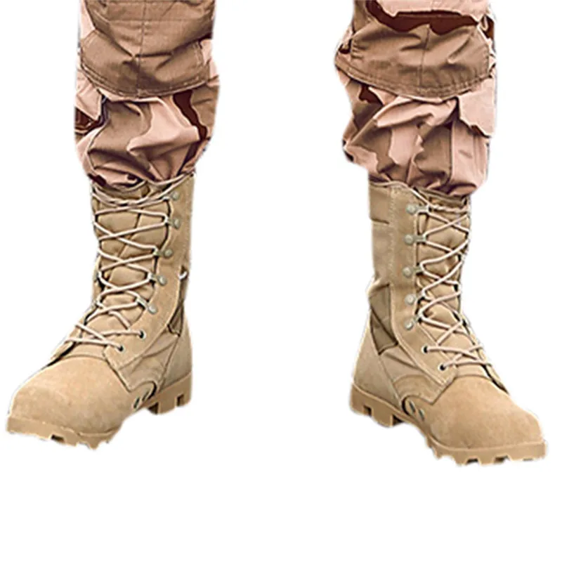 Мужские Военные Тактические альпинистские ботинки зимние кожаные