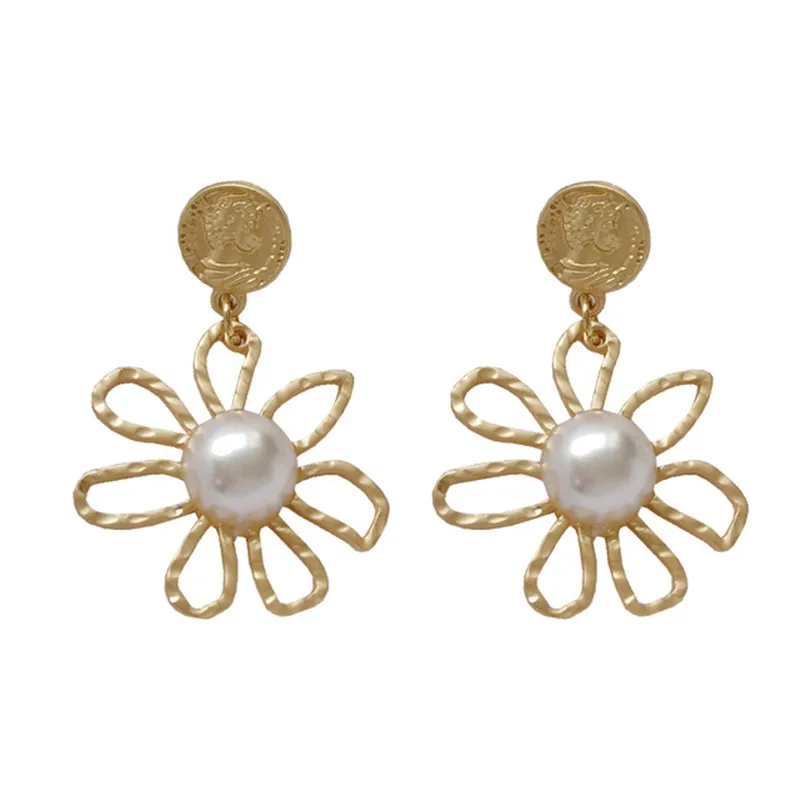 Панк серьги-гвоздики Модные металлические большие серьги женские винтажные