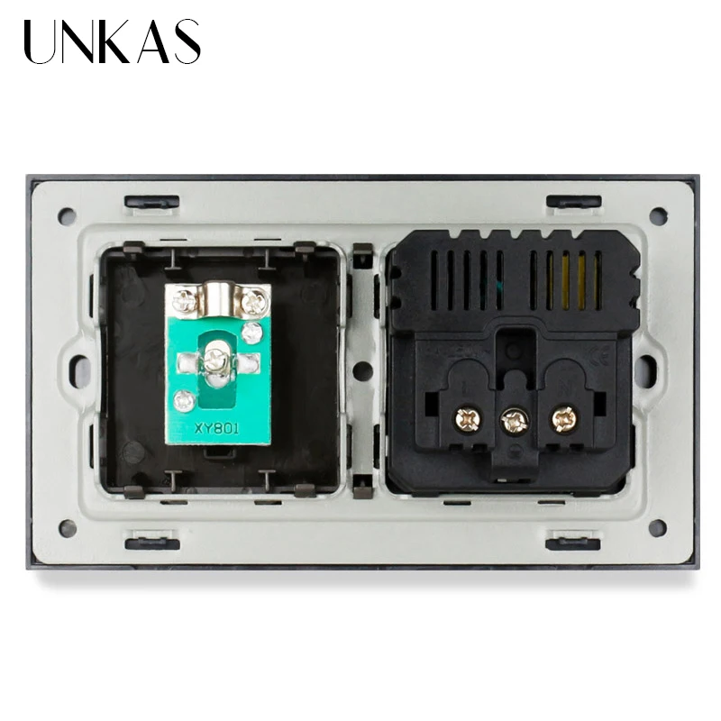 Гнездо питания стандарта ЕС заземленная с женским ТВ разъемом 2100mA двойной USB