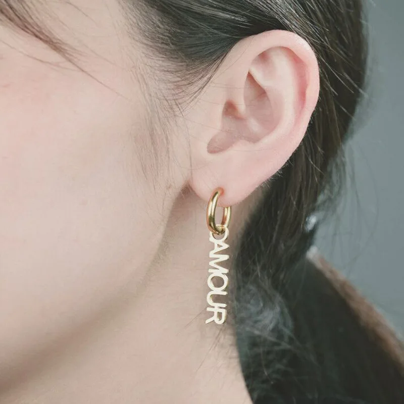 

Женские серьги-гвоздики ручной работы, из нержавеющей стали