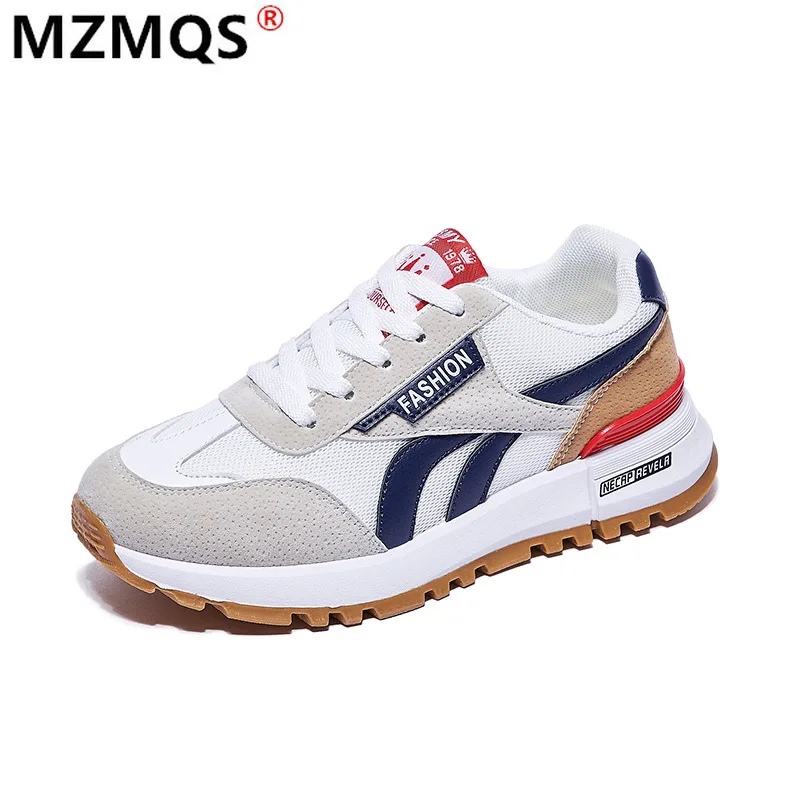 

2021 Spring Fashion Women Vulcanized Shoes Thick Bottom Sneakers Ladies Lace-up Casual Shoes Breathable Comfortable Women Shoes
