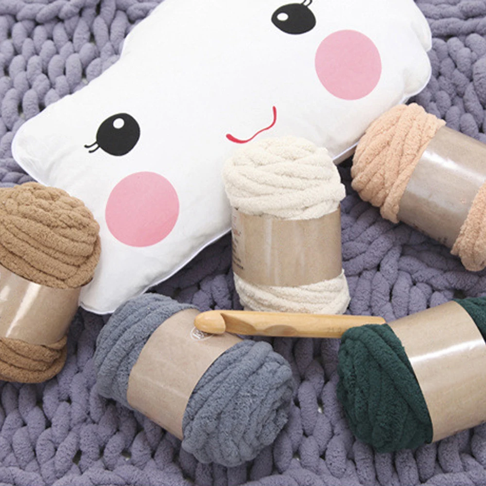 Высококачественная теплая шерстяная пряжа из синели для вязания детская вязаное