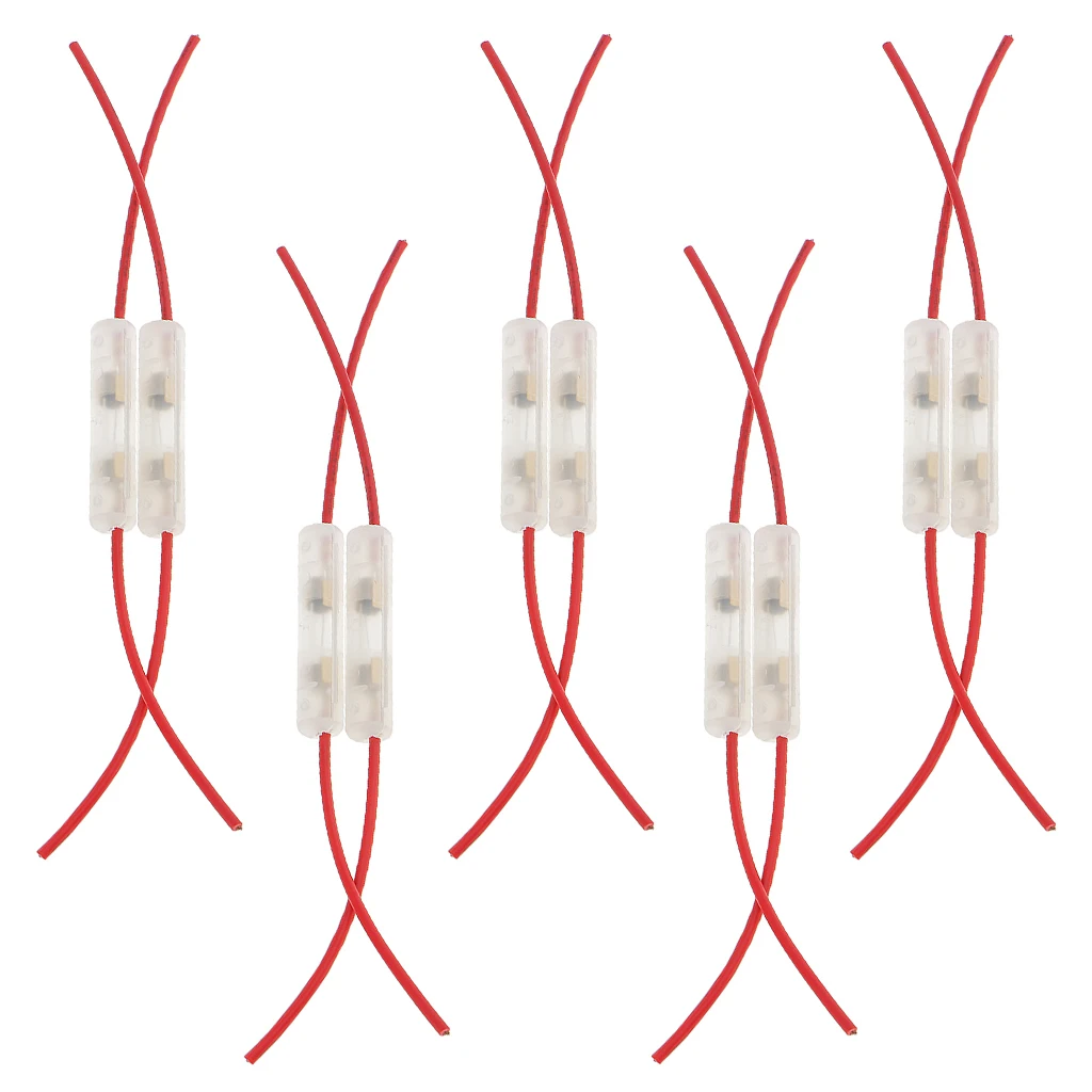 15а Стекло Предохранитель провода держатель коробка 10 шт для авто грузовика