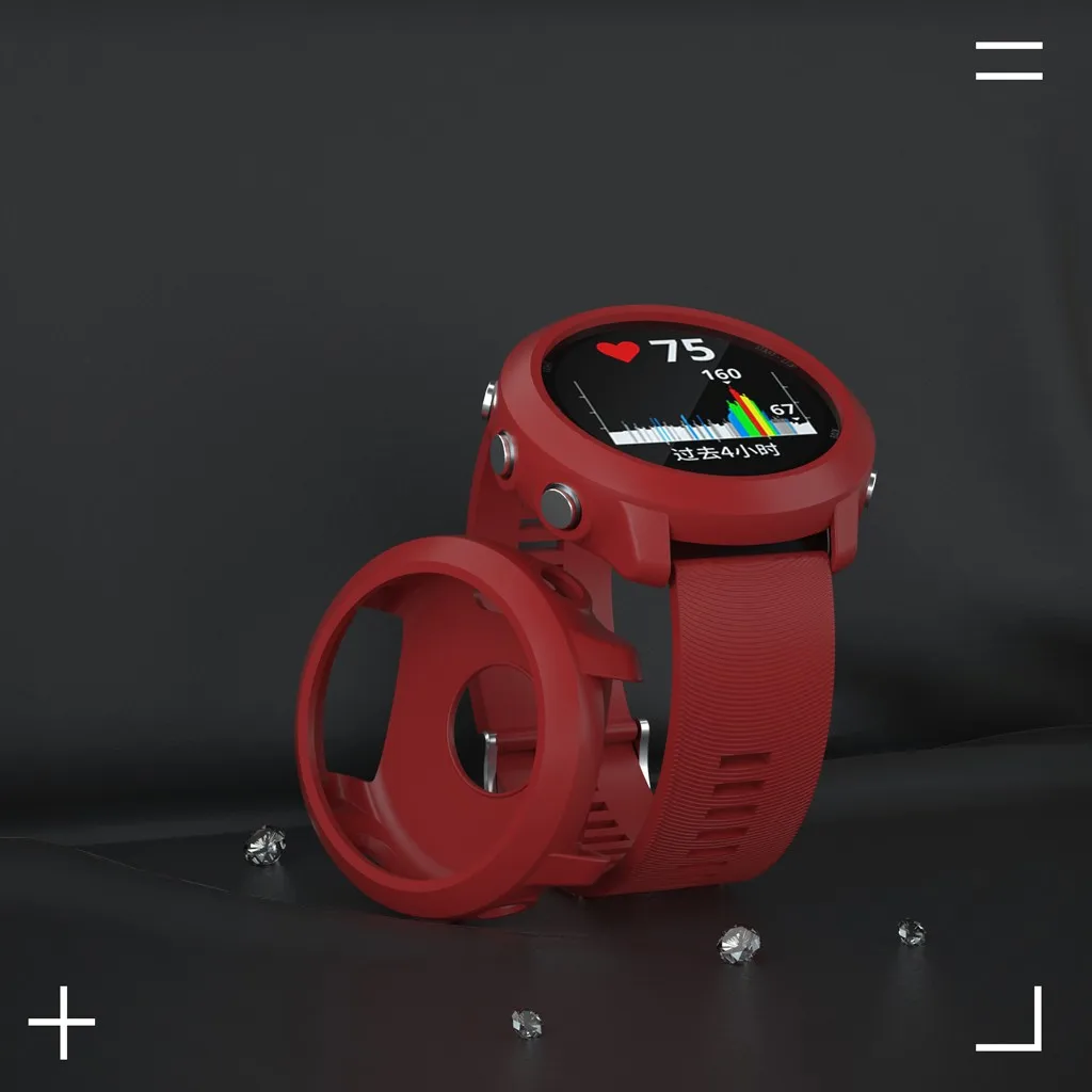 CARPRIE Smart Accessories Watch Case Cover For Garmin Forerunner 645 Music Protection Silicone Replacement | Электроника